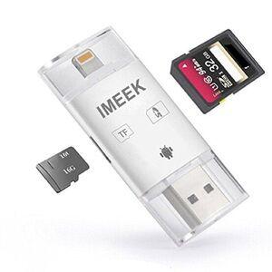 Silver USB Card Reader Adapter